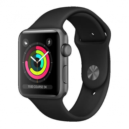 Montre Connectée Apple Watch Series 3 GPS 38mm Gris Aluminium - Grade AB avec Boîte & Chargeur