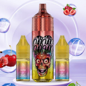 Rechargeable Fumot Tornado E-Liquid Vaporizer - 28000 Puffs - Cherry Flavor