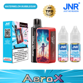 JNR AeroX Rechargeable E-Liquid Vape 32000 Puffs Watermelon Chewing Gum - Long-Lasting Flavorful Vaping Experience