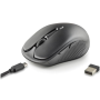 Souris Sans Fil Rechargeable NGS Evo Spook Noir - Boutons Silencieux - Confort et Efficacité