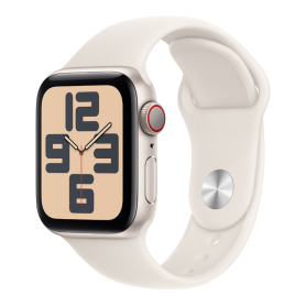 Apple Watch Series SE 44mm Starlight GPS Smartwatch Grade A with Box & Charger
