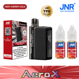 JNR AeroX Rechargeable E-Liquid Vaporizer - 32000 Puffs of Fizzy Cherry Cola Flavor