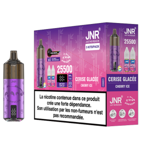 Vapoteuse Rechargeable JNR Panda 25500 Puffs Cherry Ice E-Liquide - Premium Vaping Experience
