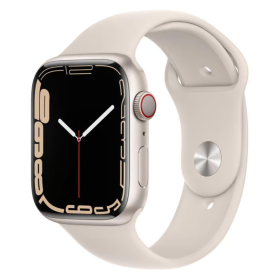 Apple Watch Series 7 GPS 45mm Starlight Aluminum - Grade A with Box & Charger | Buy Now