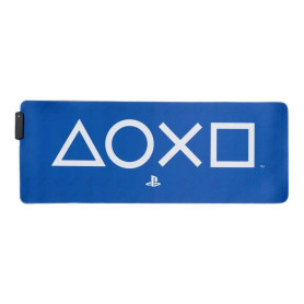Tapis de Bureau Gaming Lumineux LED Playstation 80x30cm - Accessoire Parfait pour Gamer