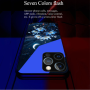 Coque de Protection Lumineuse Fleur de Nuit avec Câble pour iPhone - Design Élégant et Pratique