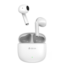 Devia TWS Lite1 Wireless Bluetooth Earbuds White - Premium Sound & Comfort