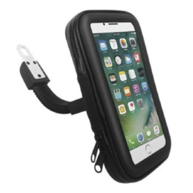 Universal Bike Motorcycle Phone Holder - Powerstar ATT-28 Black - Secure and Versatile Mount for Bicycles and Motorbikes