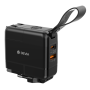 Devia Global 45W Multifunctional PD + QC Charger Black - Fast Charging Power Adapter