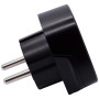 UK to EU Plug Adapter 3250W 13A 250V Black – Safe Travel Power Solution