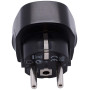 UK to EU Plug Adapter 3250W 13A 250V Black – Safe Travel Power Solution