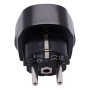 Adaptateur Prise UK vers EU Noir - Puissance Max 3250W 13A 250V - Achat Sécurisé en Ligne