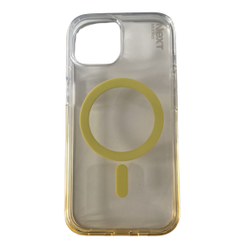 iPhone 15 Clear Protective Case with MagSafe Yellow | Next Mobile