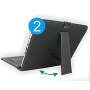 Techmade 9.7" Tablet Protective Case with Keyboard and Stand Black | Micro-USB Connection