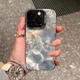 Coque de Protection PC iPhone Bleu et Or - Style Élégant | Livraison Rapide