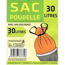 Buy SP30 Trash Bags with Drawstring Ties 30L 360-Pack - Durable & Convenient - Ideal for Home or Office