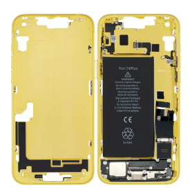 Buy iPhone 14 Plus Yellow Chassis Without Rear Glass with Battery Grade AB - Original Dismantled Parts