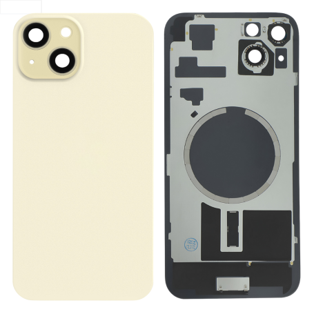 Rear Glass iPhone 15 Yellow with MagSafe No Logo Replacement Panel