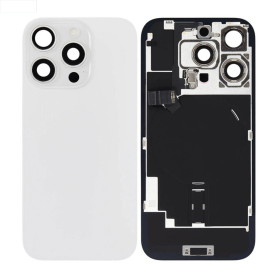 Back Glass, Rear Cover - IPhone 16 Pro Titanium Sliver Back Glass With MagSafe (Large Hole) No Logo, wholesale price