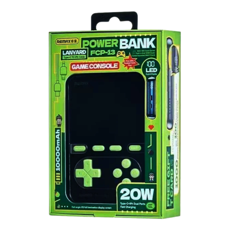 Charger, Battery Pack - Power Bank and Gaming Console with 20W Fast Charging Cables 10,000mAh FCP-13 REMAX - Silver, wholesale p