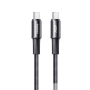 Charging Cable, USB-C Cord - Braided Aluminum Alloy USB-C / USB-C Cable with 65W Fast Charging REMAX Velocity CB23(C-C) - 1.2M -