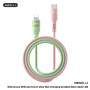 Type-C Cable, Charging Cord - REMAX CB16 (C-C) 65W Glamorous Braided Aluminum Alloy Type-C to Type-C Cable - 1.2m - Pink, wholes