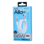 USB-C Cable, Fast Charger - copy of REMAX Velocity CB23 (C-C) 66W USB-A to Type-C Braided Aluminum Alloy Cable with Fast Chargin