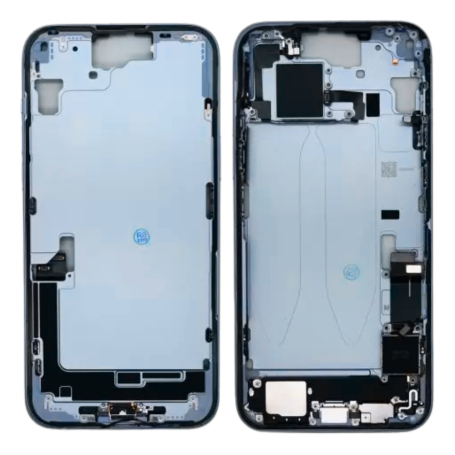 Original Apple iPhone 15 Plus Housing Blue Grade A - Back Cover without Glass and Battery