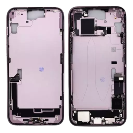 Case, Shell - Back Cover Housing iPhone 15 Plus without Back Glass Pink without Battery (Original Dismantled) Grade B, wholesale