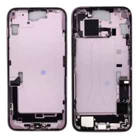 Rear Cover, Back Case - Back Cover Housing iPhone 15 Plus without Back Glass Pink without Battery eSIM US (Original Dismantled) 