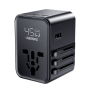 Adaptateur Secteur, Bloc d'Alimentation - Chargeur GaN Multi Fonctions (Type-C*3+USB-A*2+AC*1) 45W REMAX Explorer CM06 - EU+UK+U
