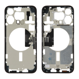 Back Glass, Rear Cover - Back Cover Housing iPhone 15 Pro Max without Back Glass Blue Titanium without Battery eSIM US (Original