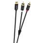 Adaptateur, Cordon - Câble Audio Stéréo USB-C/2 RCA JACKS - 1,5M - XSSIVE XSS-C-2RCA, prix de gros.