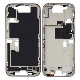 Frame, Housing - iPhone 16 Pro Max Chassis without Back Glass with Natural Titanium Battery without eSIM US (Original Disassembl