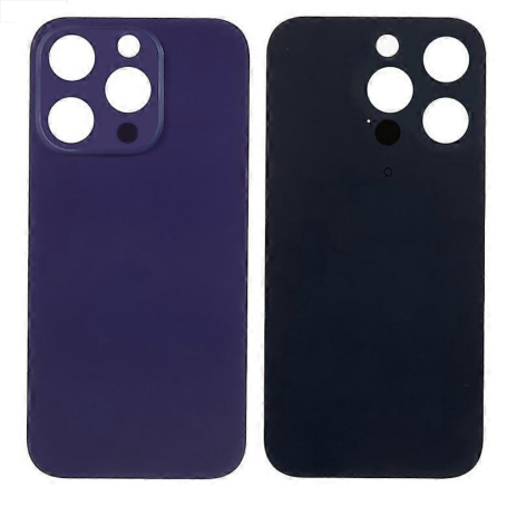 Vitre arrière, Dos - Vitre Arrière iPhone 14 Pro Max Violet (Grand trou) Sans Logo, prix de gros.