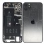[Châssis, Cadre, Armature] - Châssis Complet iPhone 11 Pro Noir - Connecteur de Charge + Batterie (Origine Demonté) Lentille Cas