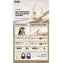 Headphones, Audio Gear - REMAX RB-100HB 3-Mode Foldable Wireless Headphones - Blue, wholesale price