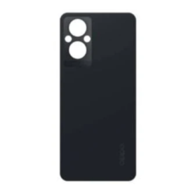 Vitre arrière, Dos - Vitre Arrière Oppo Reno 8 Lite 5G / 7 Lite 5G Noir sans Contour Lentilles (Original Démonté) - Grade A, pri