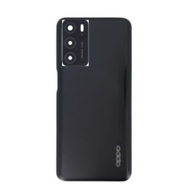 Dos, Vitre arrière - Vitre Arrière Oppo A16S Noir (Original Démonté) - Grade A, prix de gros.