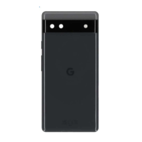Dos, Vitre arrière - Vitre Arrière Google Pixel 6A Noir (Original Démonté) - Grade A, prix de gros.