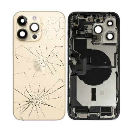 Replacement Parts - iPhone 14 Pro Max Gold Full Frame - Charging Connector - Without Battery (Original Disassembled) - Broken, w