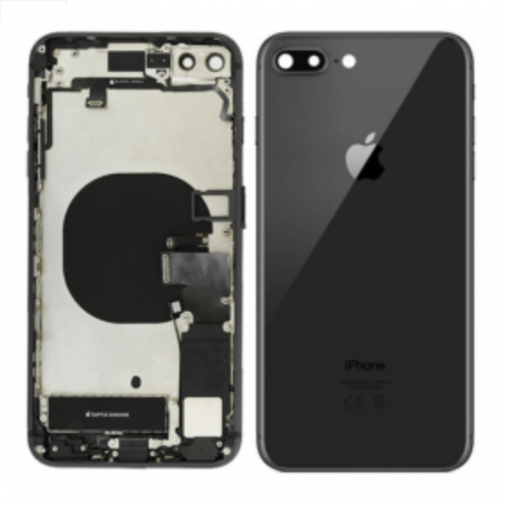 Châssis, Coque - Châssis Complet iPhone 7 Plus Noir Brillant- Connecteur de Charge sans Batterie (Origine Demonté) Grade AB, pri