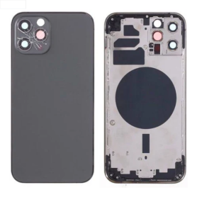 Cadre, Coque - Châssis Vide iPhone 12 Pro Noir (Origine Demonté) - Cassé, prix de gros.