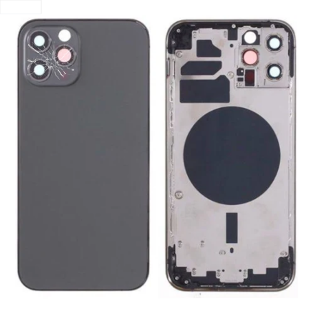 Cadre, Coque - Châssis Vide iPhone 12 Pro Noir (Origine Demonté) - Cassé, prix de gros.