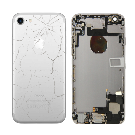 Châssis Complet iPhone 7 Argent - Batterie & Connecteur de Charge d'Origine Grade B | Qualité Assurée