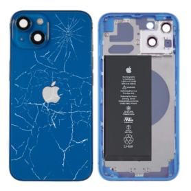 Replacement Parts - iPhone 13 Blue Complete Chassis - Without Charging Connector + Battery (Original Disassembled) Broken, whole