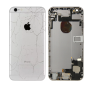 Vitre arrière, Dos - Chassis Complet iPhone 6 Plus Argent - Connecteur de Charge sans Batterie (Origine Demonté) - Cassé, prix d
