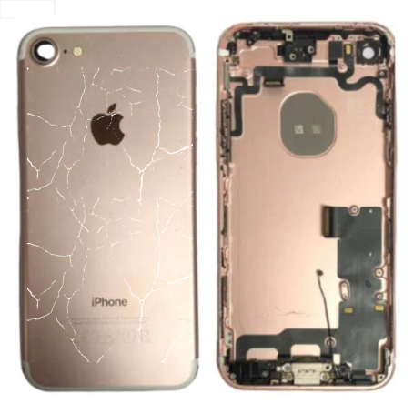 Replacement Parts - Complete iPhone 7 Pink Chassis - Charging Connector Without Battery (Originally Disassembled) - Broken, whol
