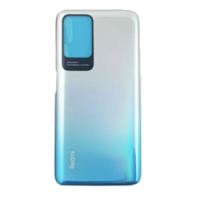 Dos, Couverture - Vitre arrière Xiaomi Redmi 10 Sans Contour lentille Bleu (Original Démonté) - Grade A, prix de gros.