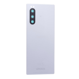 Back Glass - Rear window Sony Xperia 5 IV White (Original Disassembled) - Grade A, wholesale price